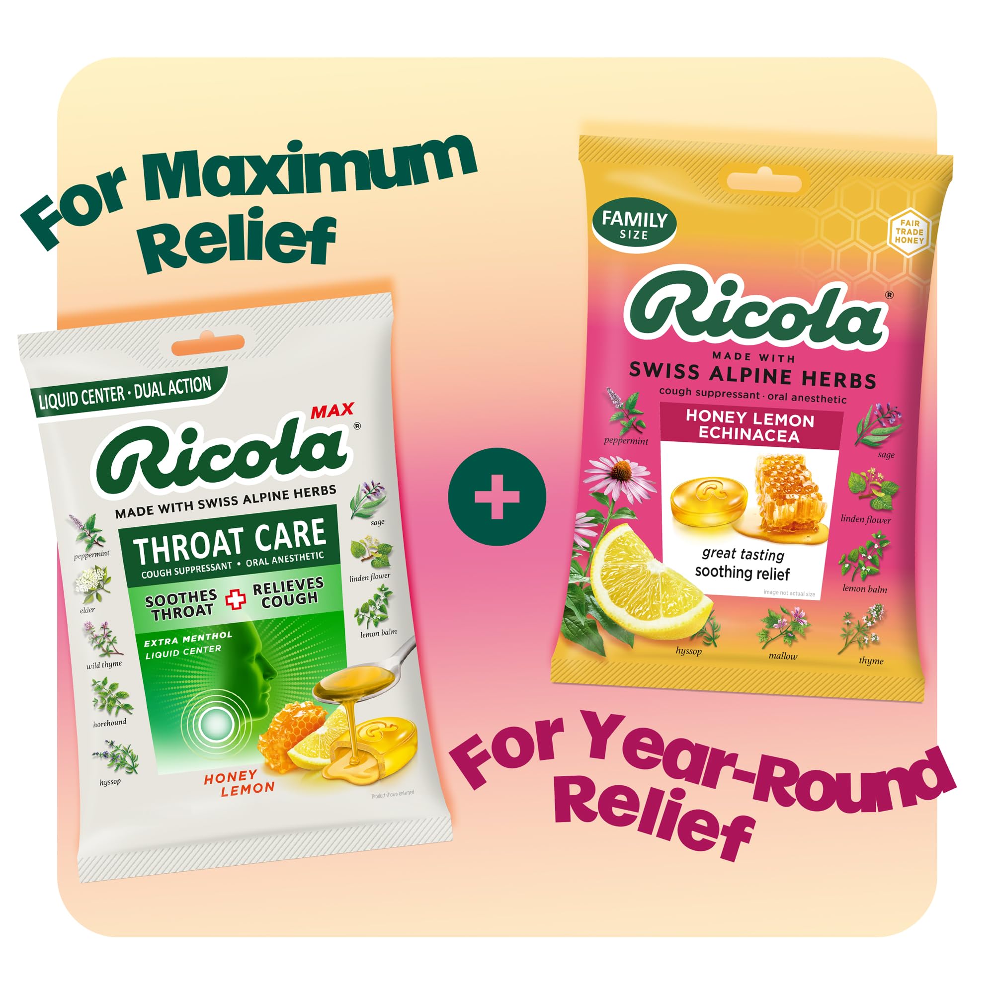 Amazon.com: Ricola, Throat Drops Echinacea Honey Lemon, 45 Count